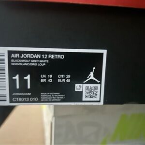 Jordan 12 Barons Size 11